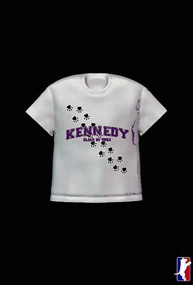 kennedy university tee [purple glitter]